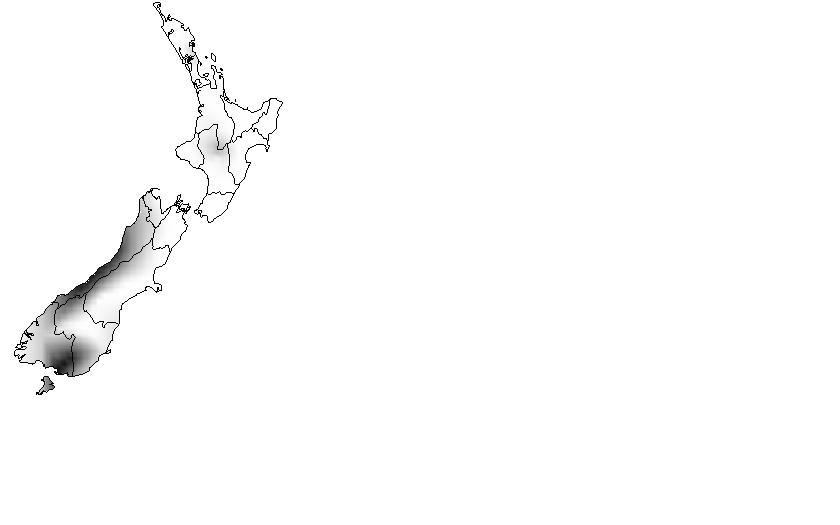 Rain distribution maps for NZ for 2013