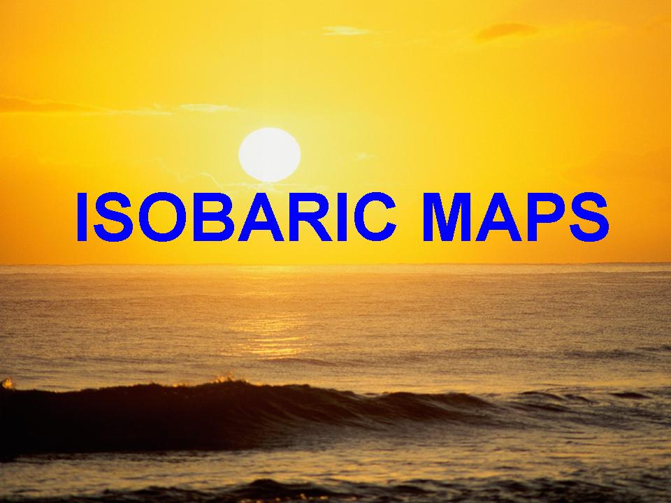 Isobaric Maps 1 April - 31 May 2012
